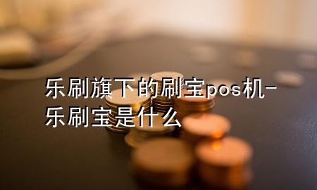 乐刷旗下的刷宝pos机-乐刷宝是什么