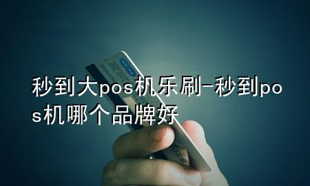 秒到大pos机 乐刷-秒到pos机哪个品牌好